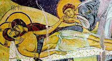 Pieta' in Monastery of Nerezi,  1164 AD